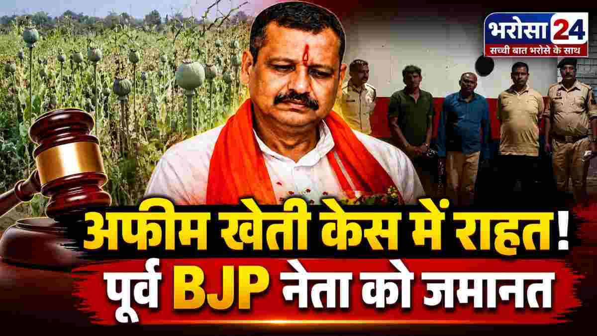 दुर्ग में अफीम की खेती केस में पूर्व BJP नेता विनायक ताम्रकार को हाईकोर्ट से जमानत, FIR रद्द करने से इनकार