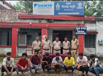 महादेव ऑनलाइन सट्टा के खिलाफ कार्यवाही, आठ आरोपियों को किया गिरफ्तार, आरोपियों के कब्जे से 8 मोबाइल जप्त