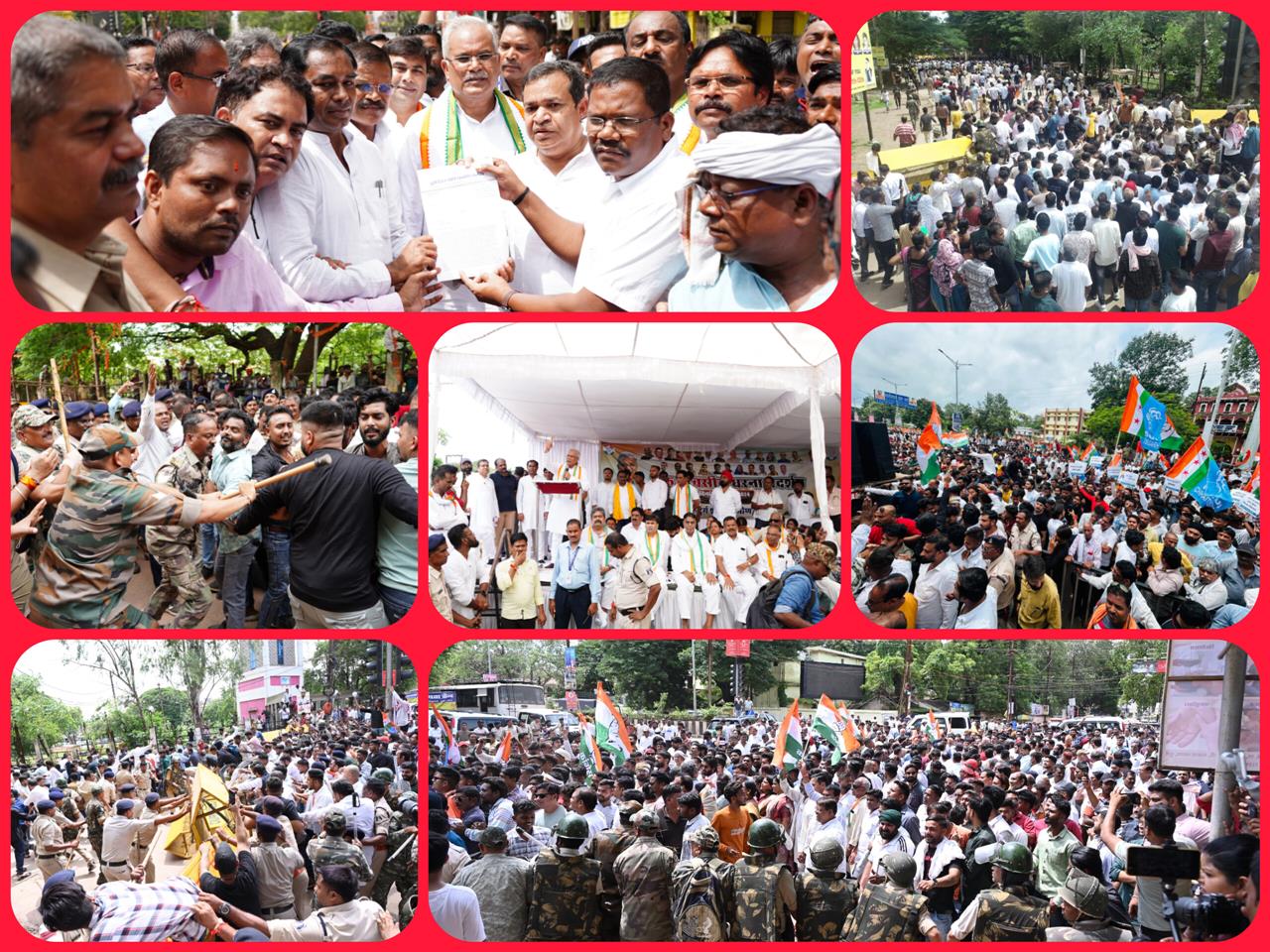 विधायक देवेंद्र यादव की गिरफ्तारी और निर्दोष सतनामी समाज के युवाओं के गिरफ्तारी के विरोध में कांग्रेसियों ने किया जमकर प्रदर्शन, जल्द रिहा नहीं किए तो उग्र आंदोलन की दी चेतावनी
