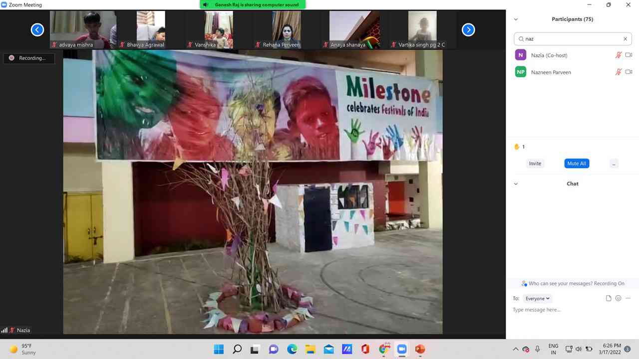 अनोखी होली : घर बैठे जलाई होलिका, रंग-गुलाल से हुए सराबोर, साथ ही लगी ज्ञान की पाठशाला